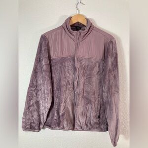 Leg3nd discovery lavender purple mixed media fleece jacket XL